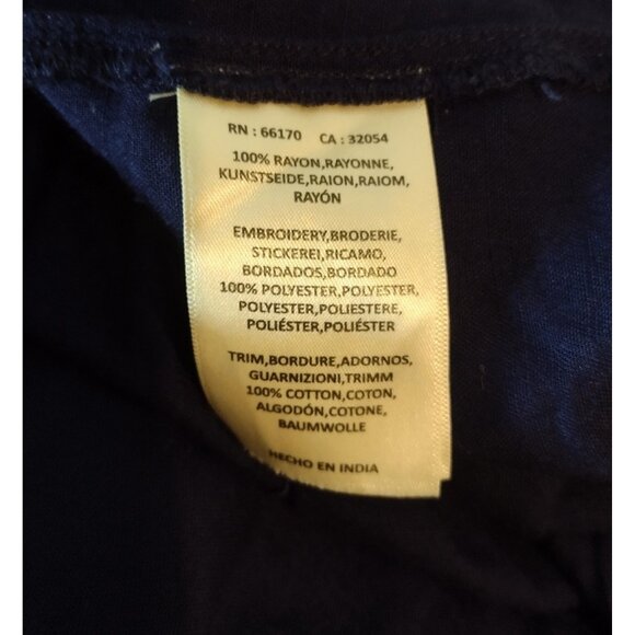 Floreat Anthropologie Embroidered Peasant Top 6 Boho Floral Lagenlook Pleats - Picture 8 of 10